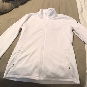 White Nike Golf Zip Up